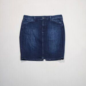 Levi's Formfitting Blue Denim Mini Skirt Size: 10